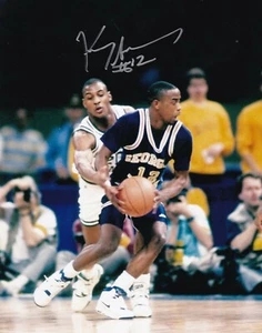 KENNY ANDERSON GEORGIA TECH YELLOW JACKETS   ACTION SIGNED 8x10 - Picture 1 of 1