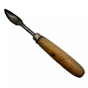 Antique Vintage Grapefruit Spoon Wood Handle 6.5" , As Is Condition - Picture 1 of 15