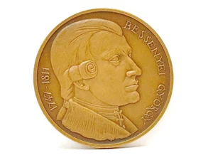 Messing Medaille Bessenyei György 1747 - 1811 - Bild 1 von 3
