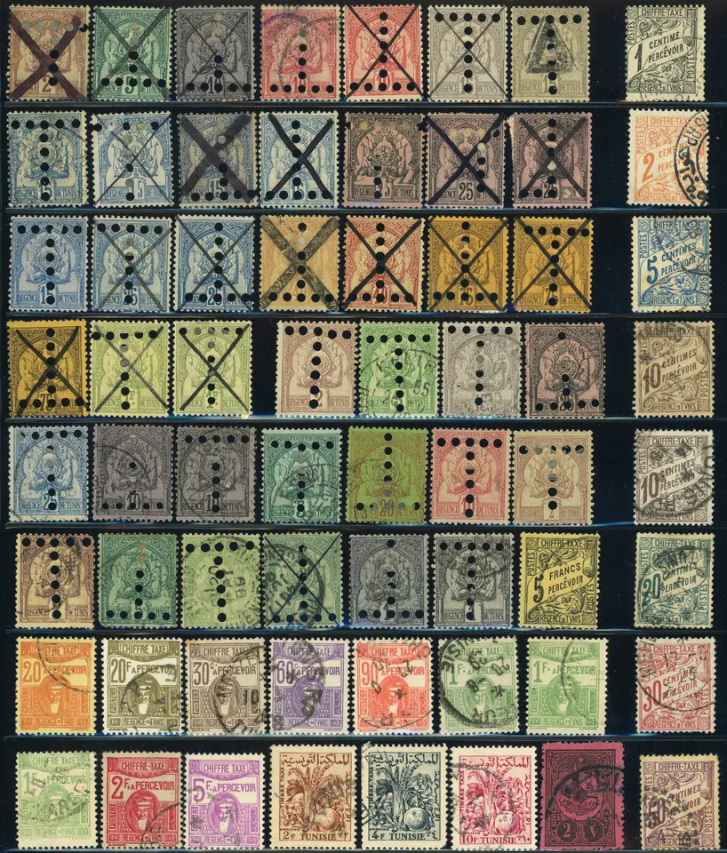 Colección de estampillas postales Túnez África usadas Foto 1 de 1