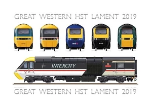 Great Western HST Lament Print Version 2 - 43185 'Great Western' - Picture 1 of 1