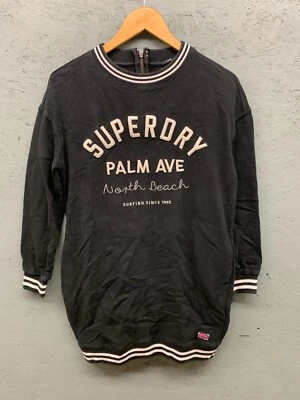 Superdry Vestido Suéter Mujer Talla 4 Manga Larga Cremallera Trasera Detalle Logo Informal Foto 1 de 4