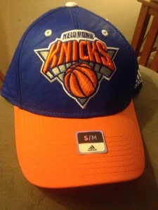New York Knicks Adidas NBA Courtside Royal Blue / Orange Cap  - Picture 1 of 11