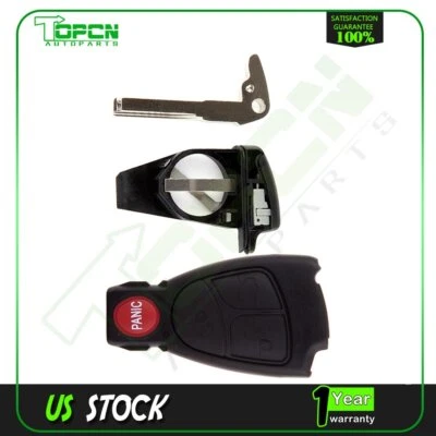 For Mercedes Benz S500 1999 2000 2001 2002 2003-2005 Key Fob Shell Replacement - Image 1 of 4