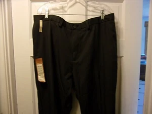 Haggar Tamaño 38W x 29L Gris oscuro Mini Houndstooth Pantalones Comfort Waist Classic Fit - Imagen 1 de 3