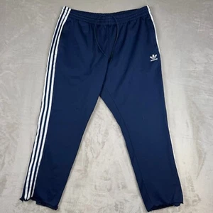 Vintage 1999 Adidas Sweatpants Mens 2XL Navy White Embroidered Logo 39x28 CUT - Picture 1 of 12