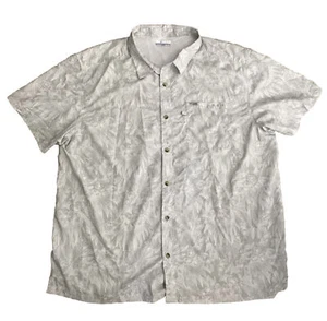 Columbia PFG Fishing Shirt Men’s 2XL Gray Floral Vented Nice! - Picture 1 of 10