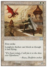 Magic the Gathering MTG Longbow Archer (30) Sixth Edition   LP