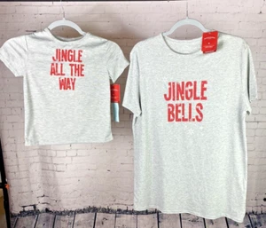 Wondershop Set T-Shirt Natalizia Uomo Medium e Bambino Taglia 5 Jingle Bells (M08) - Foto 1 di 14