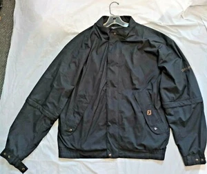 Chaqueta DryJoys By Footjoy Golf Rompevientos Lluvia Viento Negra con Cremallera Completa XL - Imagen 1 de 8