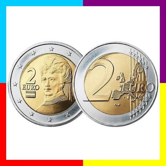 🟨 2 euro Autriche # Pièce Nueve : Sélectionnez une Année : - Photo 1/1