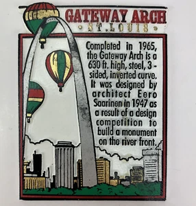 Gateway Arch 3" Magnet Saint Louis, MO Refrigerator Travel Destination Souvenir - Picture 1 of 5