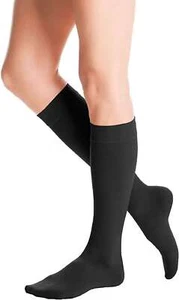 Medi Duomed Advantage Soft Opaque Extra Wide Knee Highs Closed Toe 20-30mmHg (Be - Picture 1 of 2