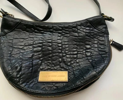 Pre-Owned Marc By Marc Jacobs Washed Up Crossbody Leather Handbag Black - Image 1 of 4
