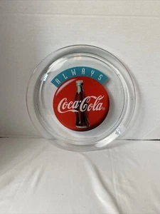 1993 13" Always Coca-Cola Servierplatte Tablett Teller Cola Neu Indiana Glas USA - Bild 1 von 3