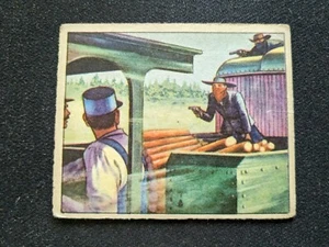 Bowman Wild West Card 1949 # A-31 robo de tren (en muy buen estado/ex) - Imagen 1 de 3