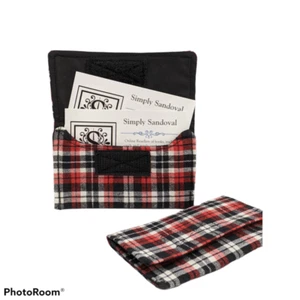 Red & Black Plaid Re-useable *gift card holder * business card holder * ID:33265 - Picture 1 of 2