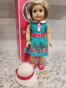 American Girl Doll Kittredge BeForever Bionda Occhi Blu Cappello 18" Usato in ottime condizioni Ritirato - Foto 1 di 9