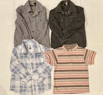 Lote 4 Camisas Sean John, Jacadi Niños Talla 4T-5T Foto 1 de 3