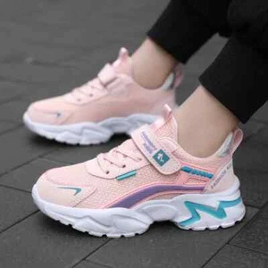 Kids Casual Pink Girls Shoe Outdoor Comfortable Running Shoes Sneakers - Picture 1 of 10