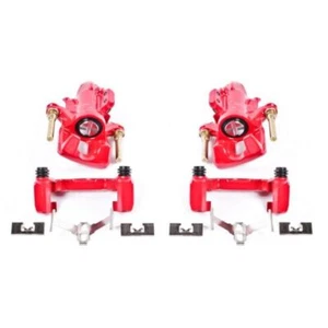 Power Stop Rear Red Calipers w/Brackets - Pair For 94-01 Acura Integra - Picture 1 of 2
