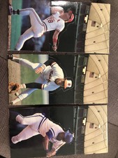 1985 Leaf Donruss All Star Game 3 Fold Outs Cal Ripken, George Brett, Tommy Herr