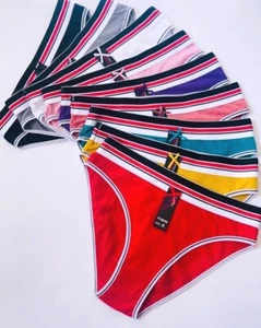 6-12 Women's Bikini Long Leg High cut Panties Undies Cotton Underwear 30105 S-XL - Picture 1 of 10