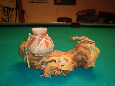 Candelabro pilar de vid hecho a mano de madera estilo suroeste Foto 1 de 4