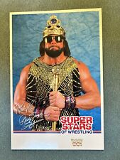 1989 WWF Super Stars Of Wrestling postcard Macho Man Randy Savage