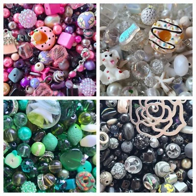 Perlen Mix Mischung Glasperlen Perlenset Schmuck basteln Bastelset DIY 50g - Bild 1 von 4
