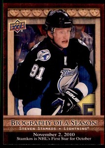 2010-11 Upper Deck Biography Of A Season Steven Stamkos #BOS12