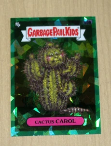 2020 Topps Garbage Pail Kids GPK SAPPHIRE GREEN Refractor Cactus CAROL 60b 32/50 - Picture 1 of 2