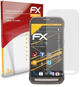 3x Lámina Protectora de Pantalla para Samsung Galaxy S5 Active mate y antigolpes - Imagen 1 de 9