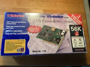 US ROBOTICS WINMODEM MODEM 33.6 Internal Vintage Sealed In Box~upgradable 56k - Picture 1 of 3