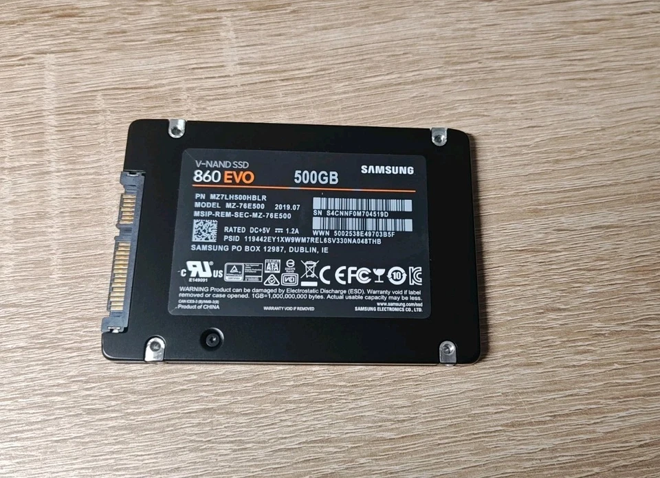 Samsung 860EVO 500GB SSD with Windows 11 Pro! - Hard Drive 2.5" inch | Laptop Fit - Image 1 of 3