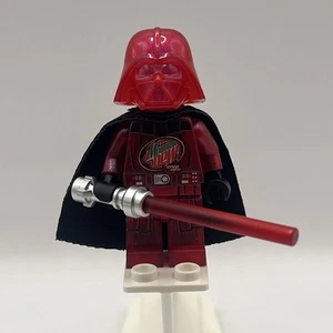 Custom Brickluv Mountain Dew Code Red Darth Vader - Printed on Official Lego - Picture 1 of 5