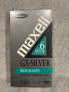 Maxwell GX-Silver T-120 6 Hour VHS  High Quality New and Sealed - Picture 1 of 4