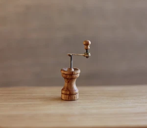 Dolls House Miniature Peppermill 1:12 OOAK By ARTISAN PigeonOak - Picture 1 of 7
