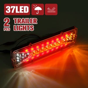 2Pcs Trailer Lights LED Tail Lights 12V Indicator Stop Light Trailer brKHF - Picture 1 of 12