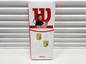 Wilson Tennis Ball Pick Up Hopper Training Aid Portable 75 Balls Metal Stand NEW - Picture 1 of 6