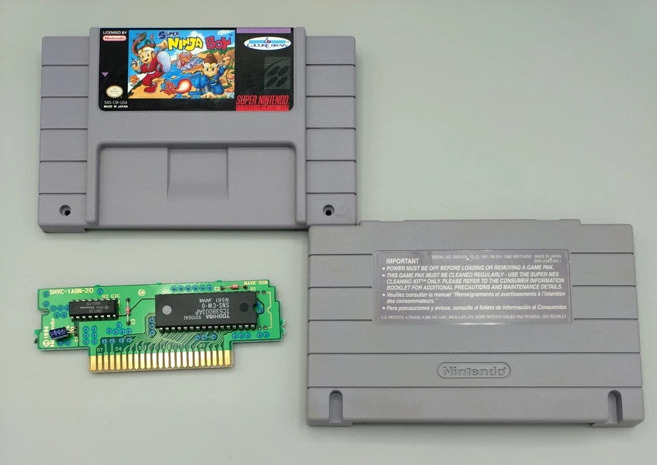 Super Ninja Boy (Super Nintendo SNES) Tested - Authentic - Image 1 of 2