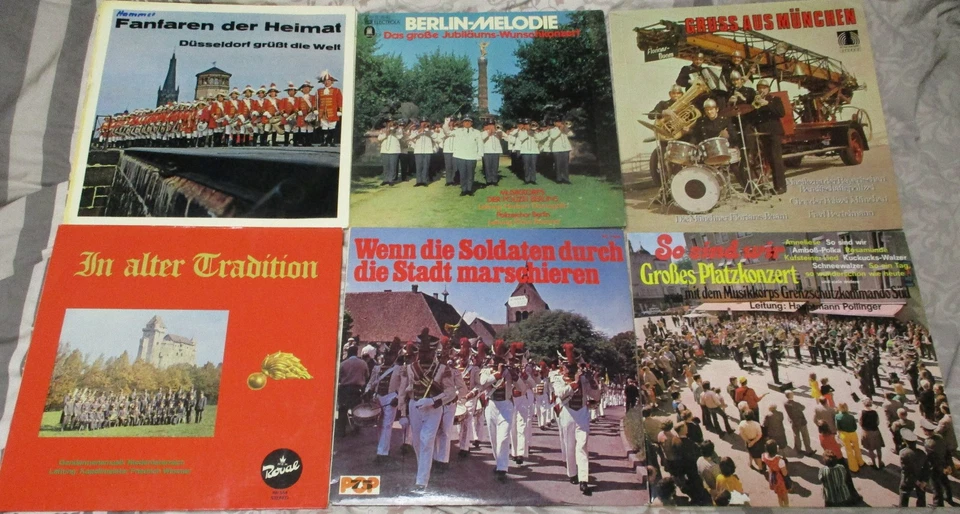 24 x Marsch/Militär Musik ,Fanfaren,Polizei-Märsche, etc. aus Nachlaß - Bild 1 von 4