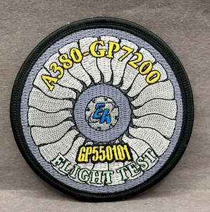 Pratt & Whitney GE Engine Alliance Patch 4" A380 GP7200 Flight Test GP550101 - Bild 1 von 2