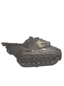 Hebilla de cinturón de latón tanque vintage militar Kampfpanzer leopardo 1 MBT SEGUNDA GUERRA MUNDIAL Alemania - Imagen 1 de 4
