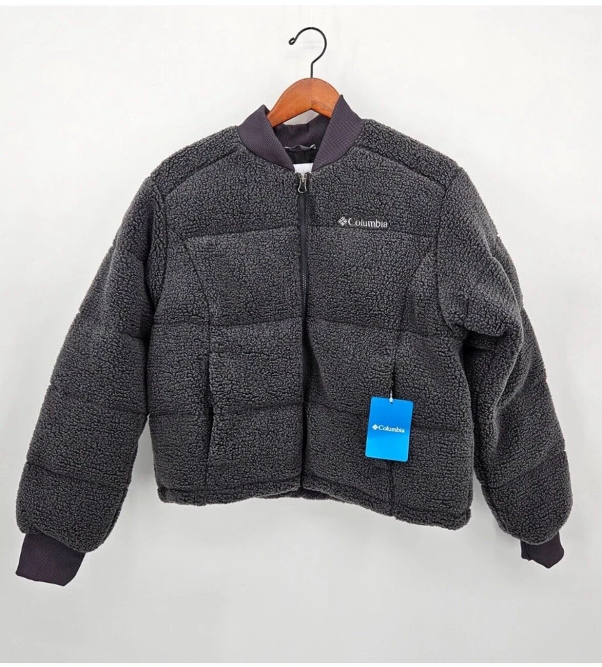 Columbia Puffect Novelty Jacket Women's Size Small Gray Puffer Coat NEW WL8619 - Image 1 of 4