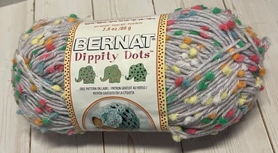 one full skein Bernat Dippity Dots yarn Lavender 66315 - Image 1 of 4