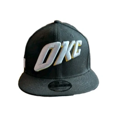 NBA Oklahoma City Thunder Black Structured Snapback Hat By New Era NWOT - Image 1 of 4