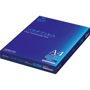 KOKUYO Pouch Film 150 Micron A4 Size 100 Sheets MSP-15F220307N - Picture 1 of 6