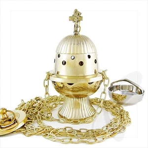 2973 Handmade Censer out of Brass church incense burner distiller кадильница - Picture 1 of 1