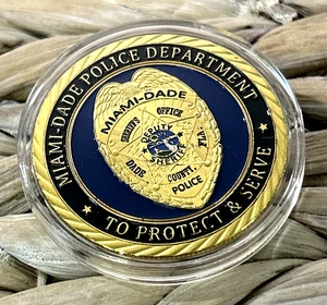 MIAMI-DADE FLORIDA POLICE DEPARTMENT Deputy Sheriff Challenge Coin - Bild 1 von 4